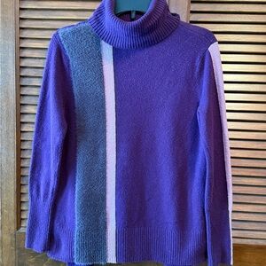 Simply Vera Vera Wang Purple and Gray Cowl Neck Sweater Will Fit XS or S